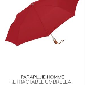 LONGCHAMP LE PLIAGE RETRACTABLE UMBRELLA RED NWT